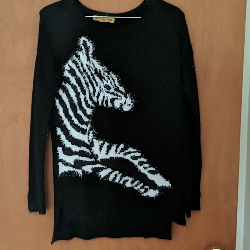 Love by Design Zebra sweater